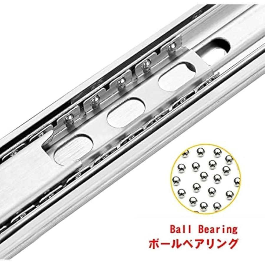 超重量用スライドレール 250-1500mm ロック付 引き出しスライド 完全な