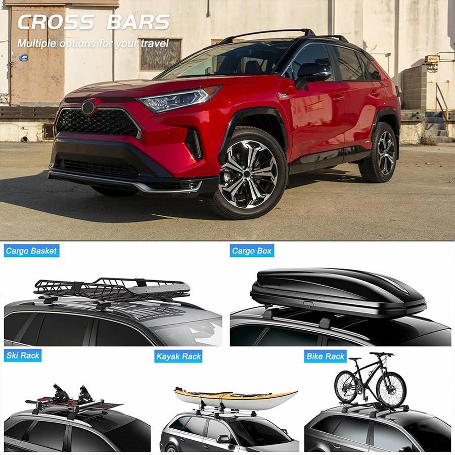 RAV4 50系 クロスバー USルック 北米仕様 アルミ製 新型 50系 RAV4 USルック クロスバー 北米仕様 ルーフラック用 パーツ