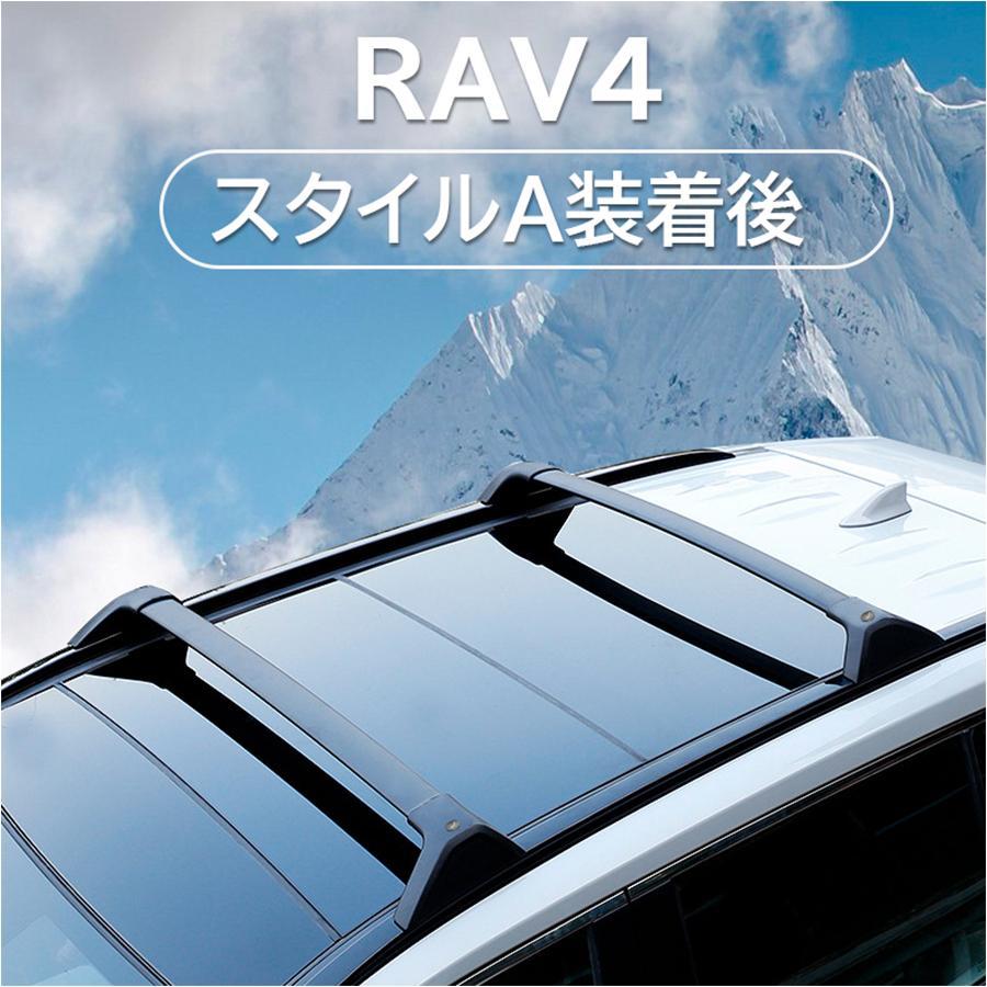 新型 RAV4 ラブ4 50系 カスタム パーツ ルーフラック クロスバー US風