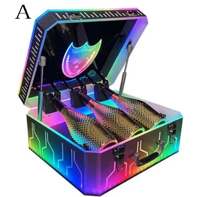 LEDディスプレイ シャンパンケース アタッシュケース シャンパンLED