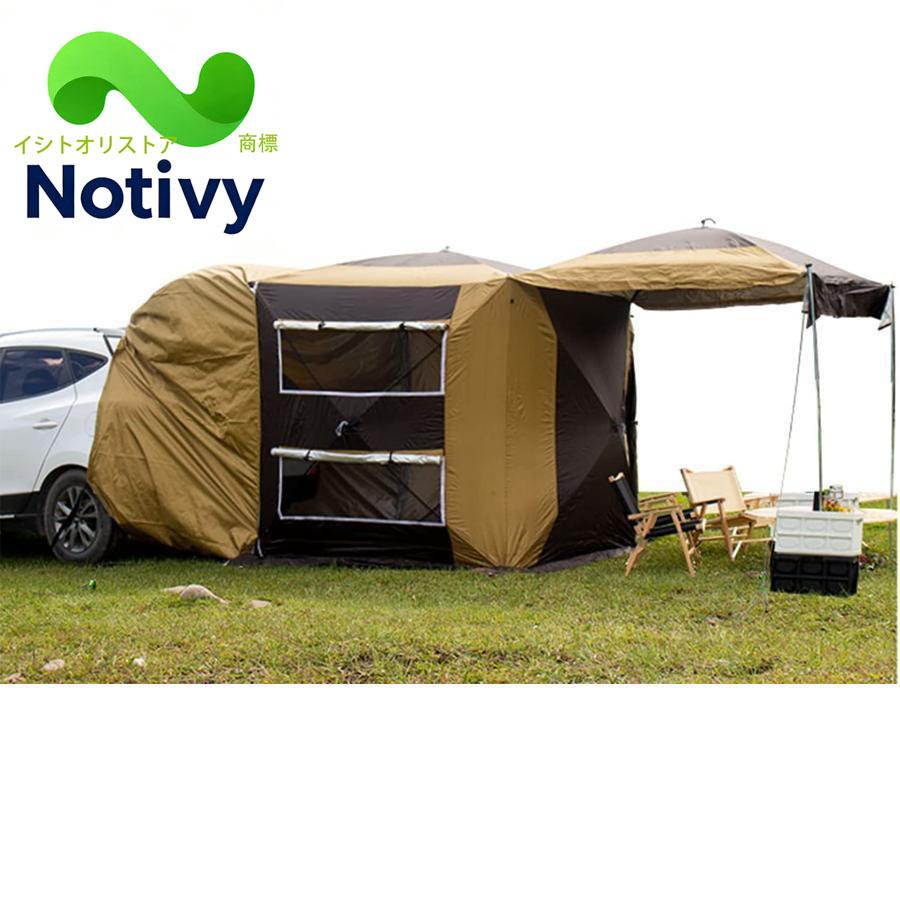 車中泊?キャンプ?アウトドア タイトル リアゲート カーサイドタープ