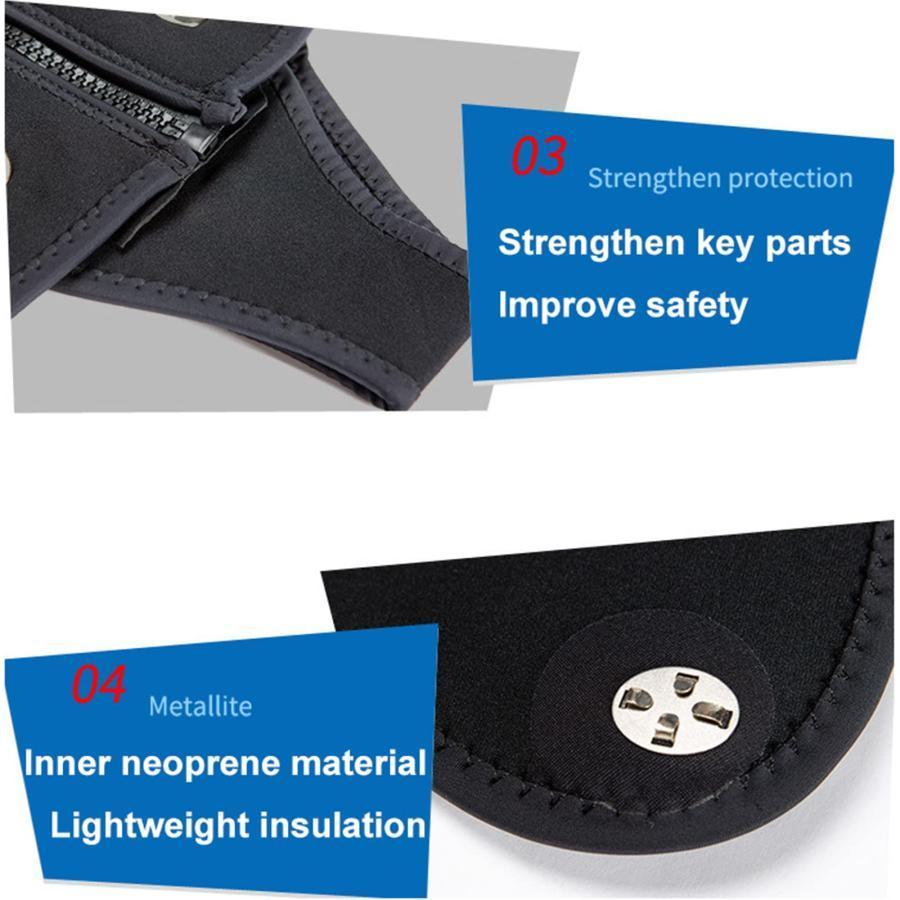 メンズウェットスーツ5mm 2ピースブラックウィンター水着ネオプレン