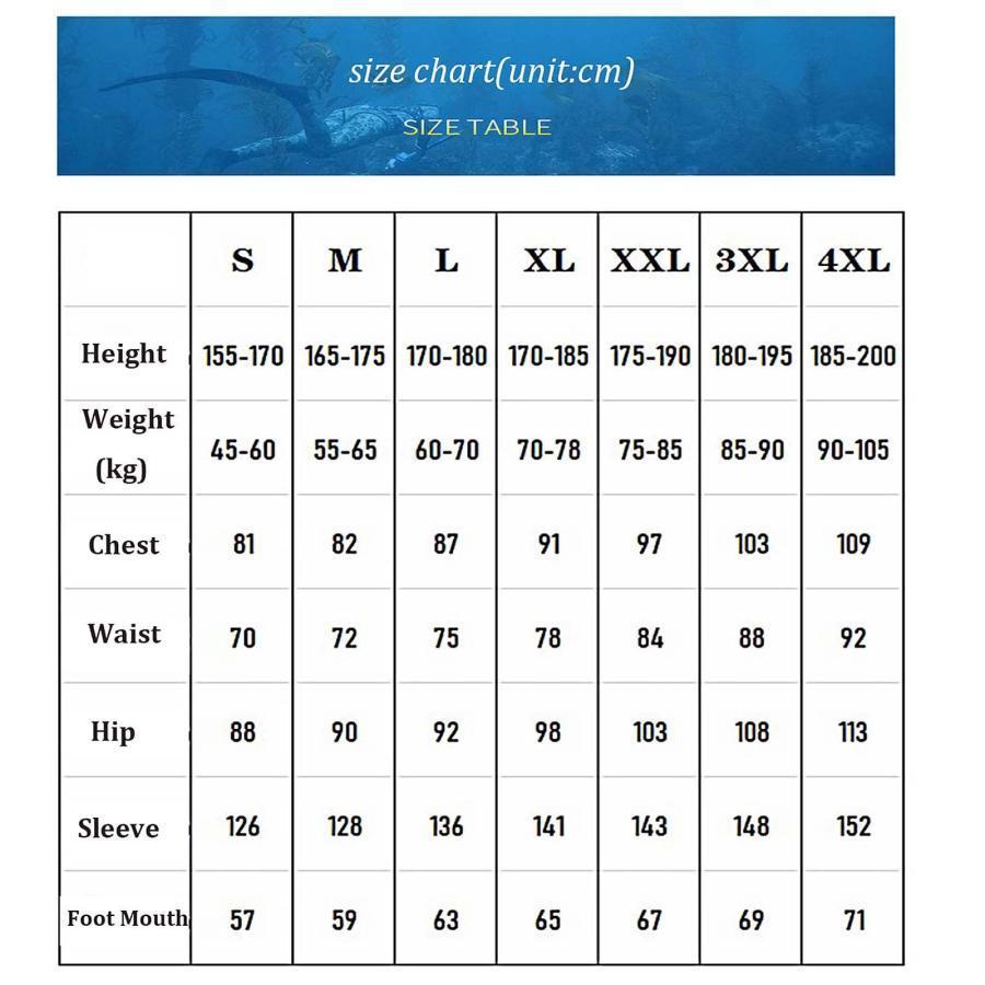 メンズウェットスーツ5mm 2ピースブラックウィンター水着ネオプレン