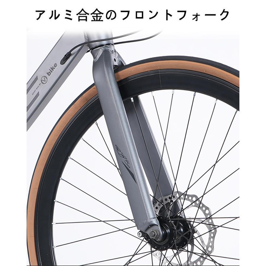 ロードバイク700C アルミ合金製自転車 アルミフレーム ディスクブレーキ エアロロードバイク 18 ディレーラ デュアルコントロールレバ 初心者 身長165?190cmに適の画像