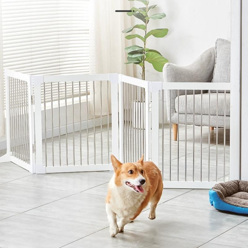 ペットゲート 木製 置くだけ 室内 折りたたみ ペットフェンス 犬 置き