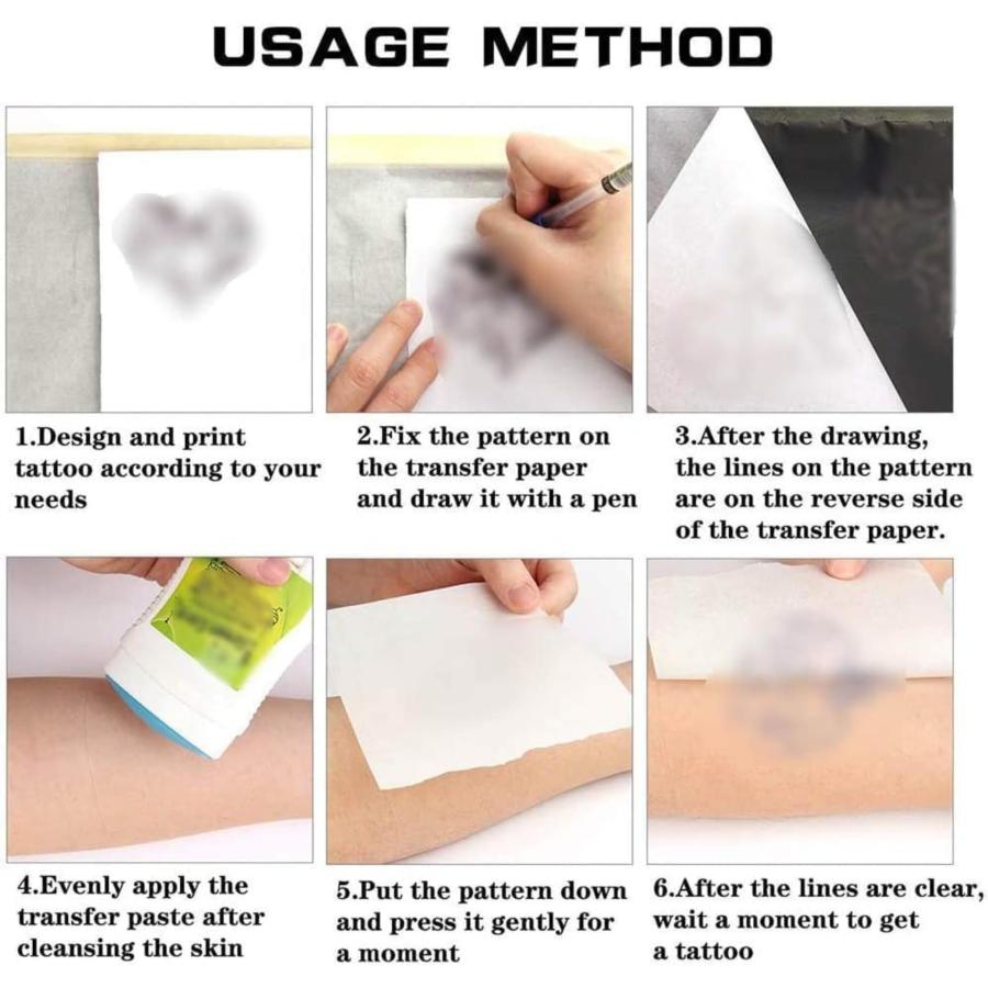 サーマルコピー 用紙 タトゥー 転写紙 A4サイズ 50枚セット 入れ墨