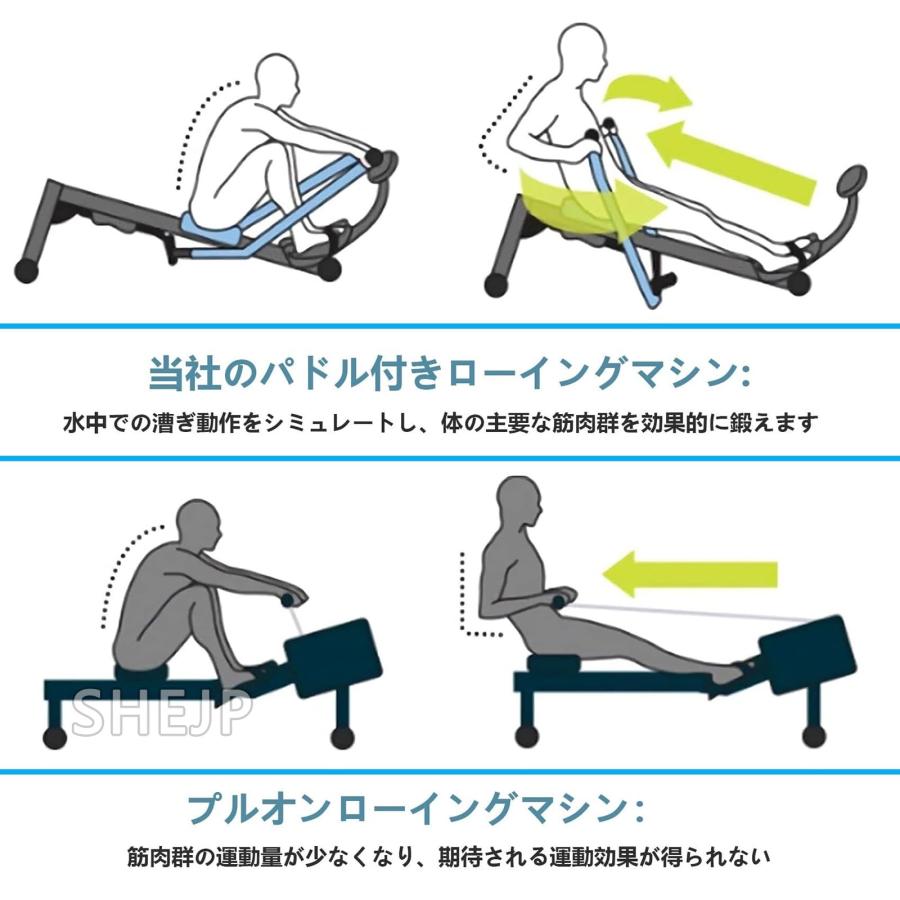 ローイング マシン 運動 器具 全身 トレーニング 有酸素運動 室内