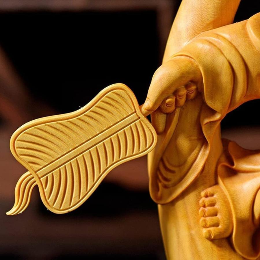 仏像 木彫り 弥勒仏 布袋さん 布袋様 天然ツゲ木彫り 仏教 弥勒手彫り