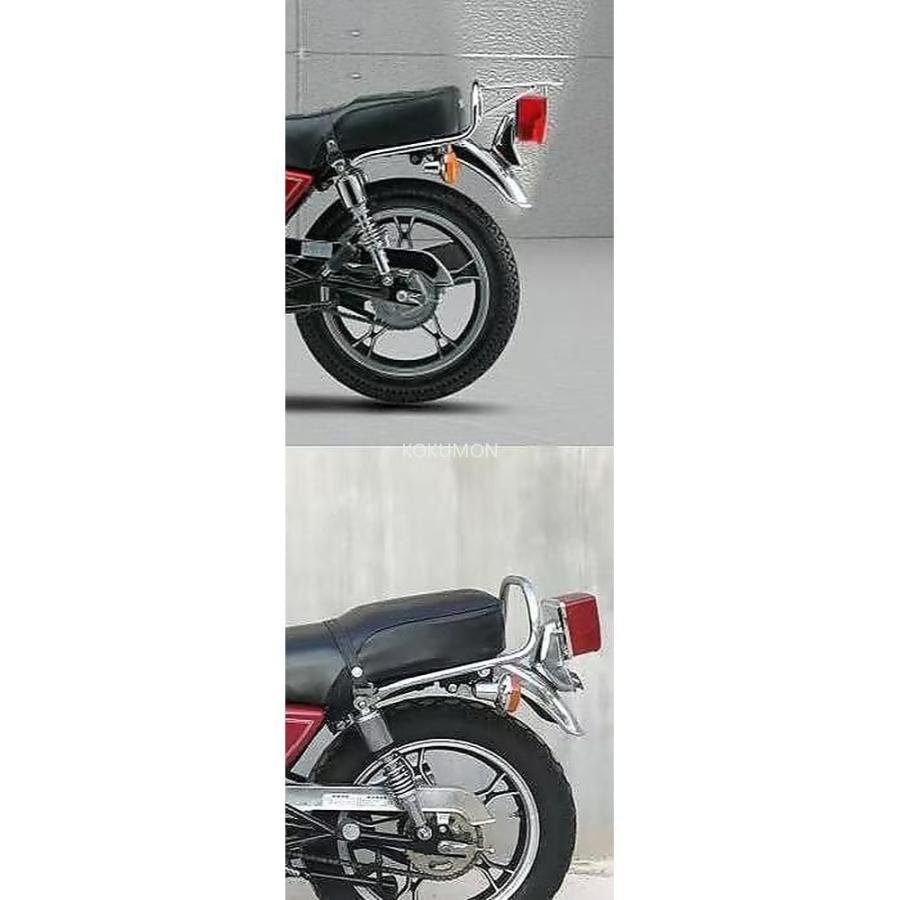 バイク用 グラブバー タンデムバー クロームメッキ タンデムバー グラブバー スチール製 クロームメッキ仕上げ : 石通