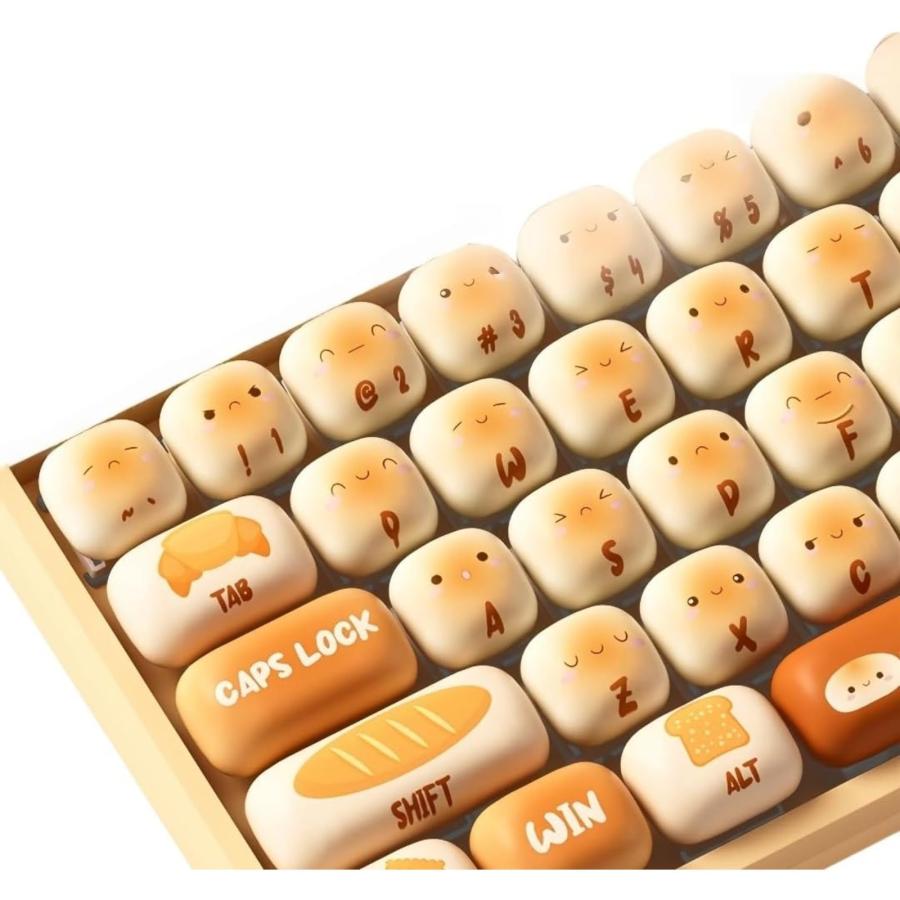 かわいいキーキャップ イエロー MOG 輪郭キーキャップ 138 キー丸型