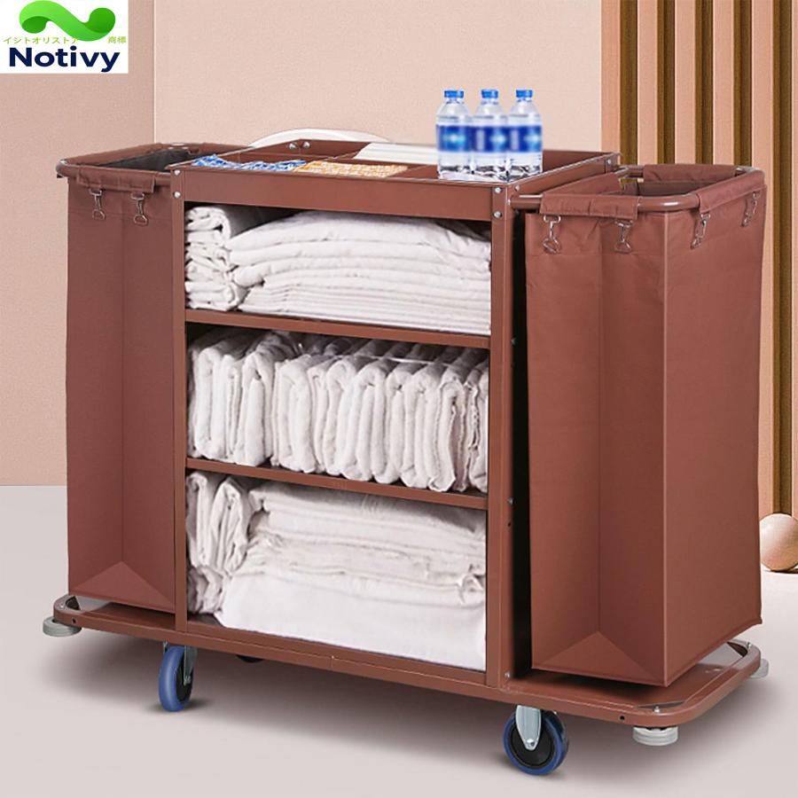 ホテルリネンカート ランドリーカート 多目的クリーニングトロリー