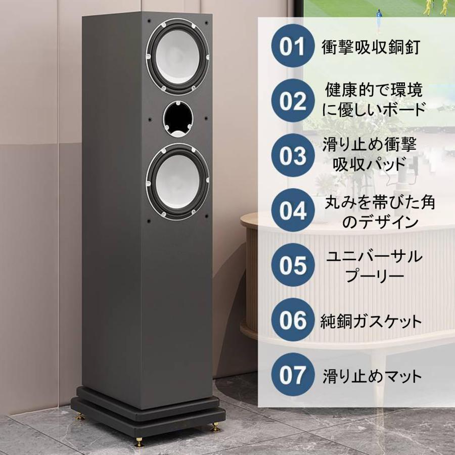 スピーカースタンド アンプラック ディスプレイボード キャスター付き
