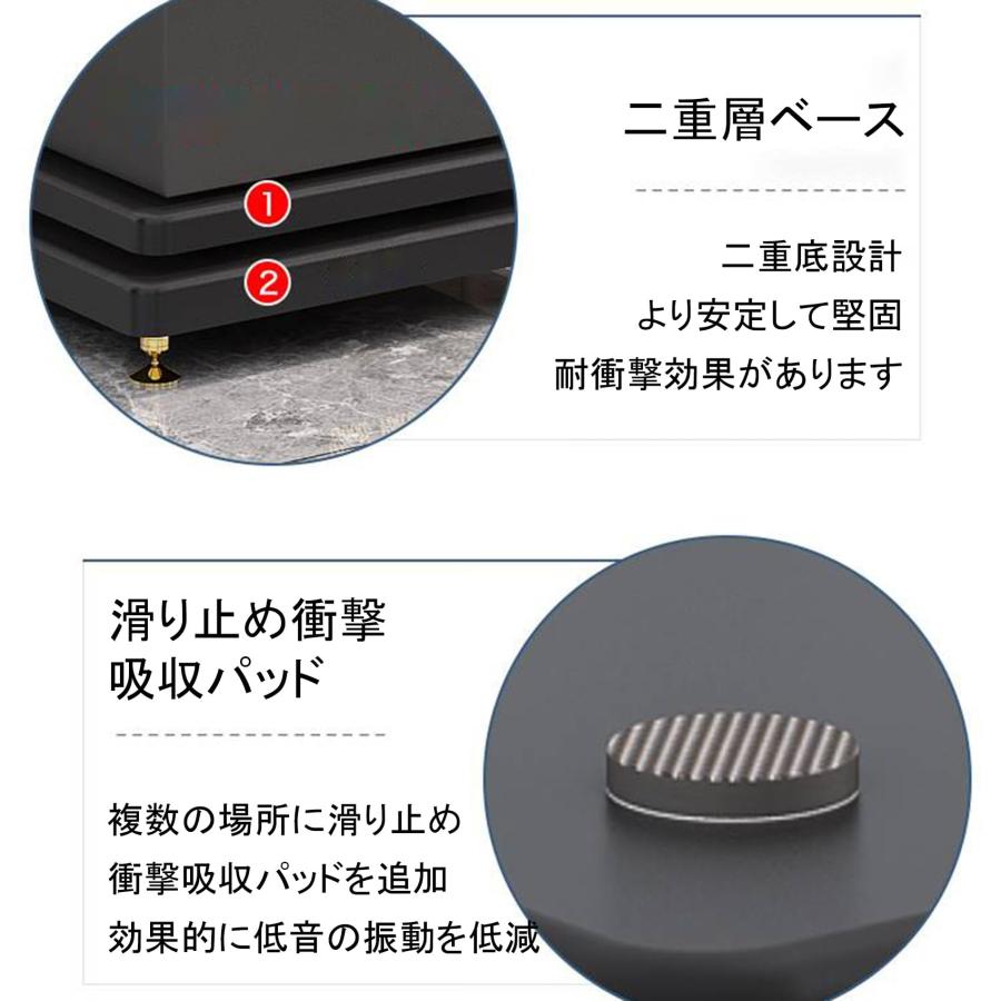 キャスター付きスピーカースタンド ブラック スピーカースタンド アンプラック ディスプレイボード キャスター付き