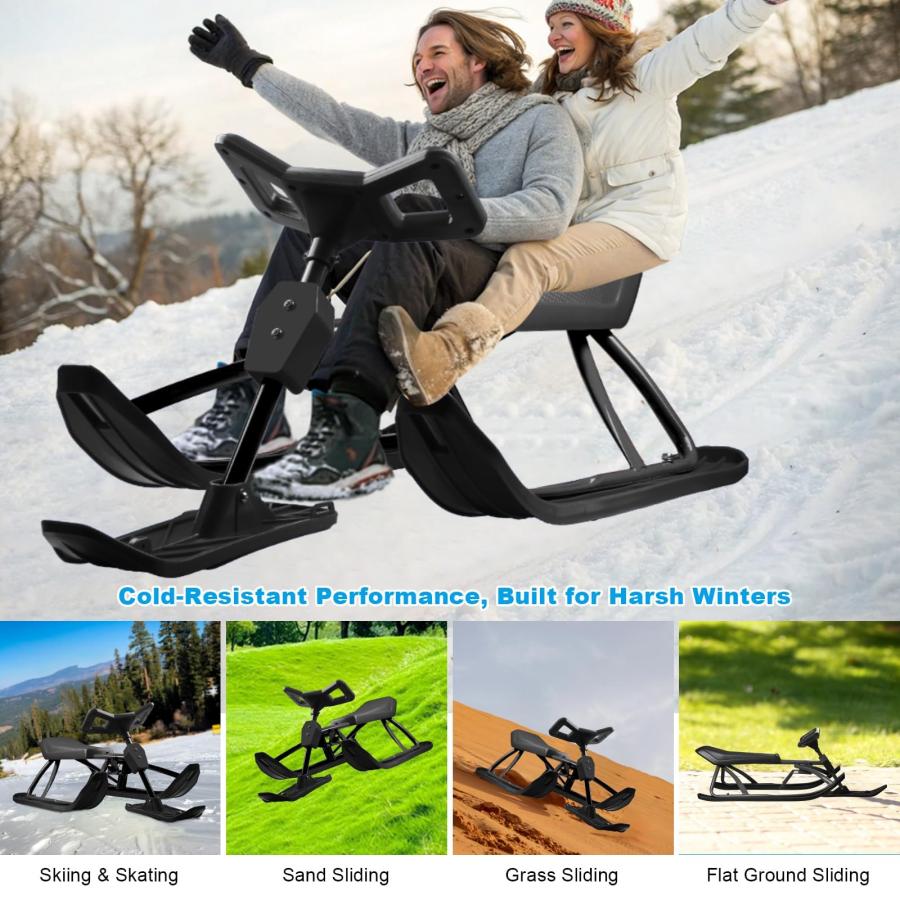 新登場スノーモービル型 子供用 大人 雪そり スノースクーター そり車