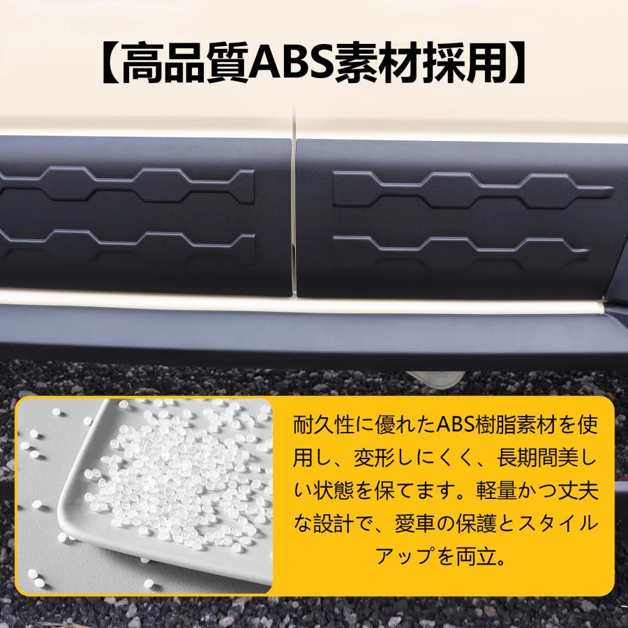 新型スズキジムニーノマドJC74 ドアサイドガード ドア保護 傷防止 防