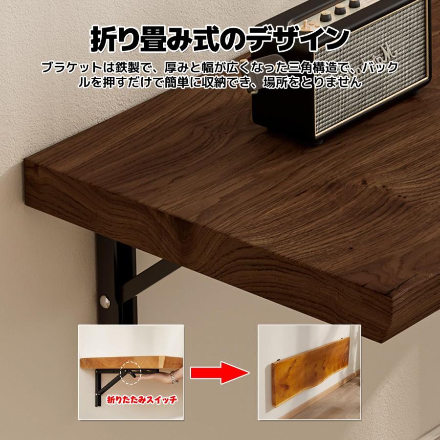 壁掛け式折りたたみテーブル 木製キッチン ダイニングテーブル
