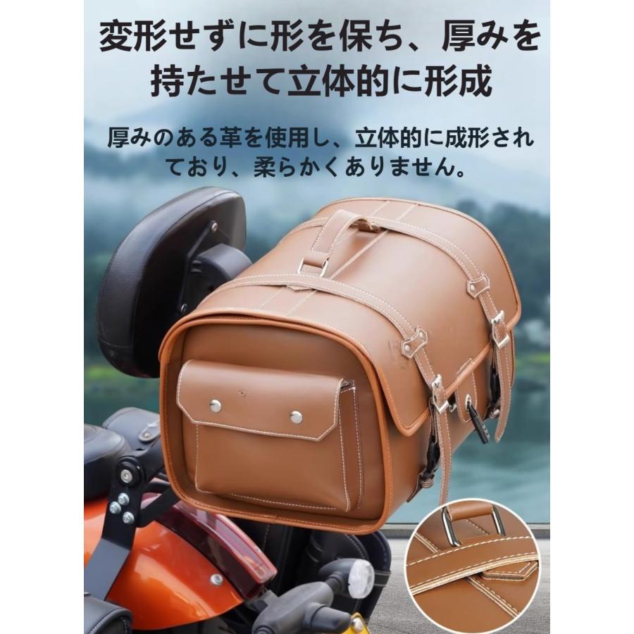 バイク リアボックス オートバイのトランク33L 大容量 サイドバッグ