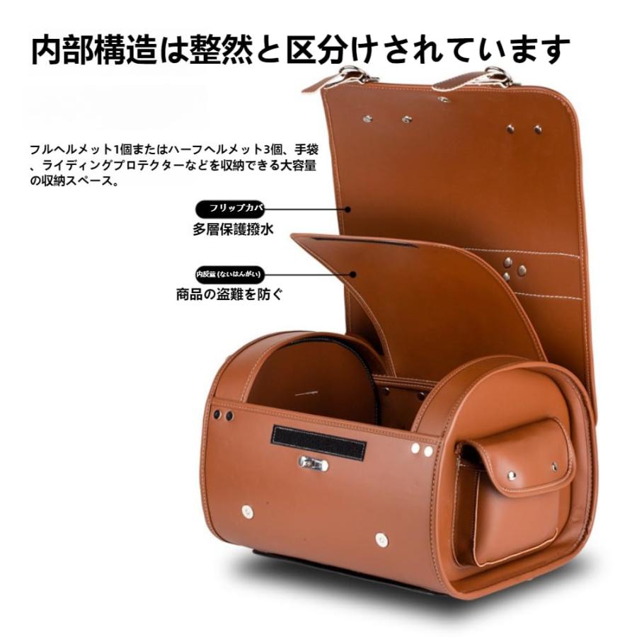 バイク リアボックス オートバイのトランク33L 大容量 サイドバッグ
