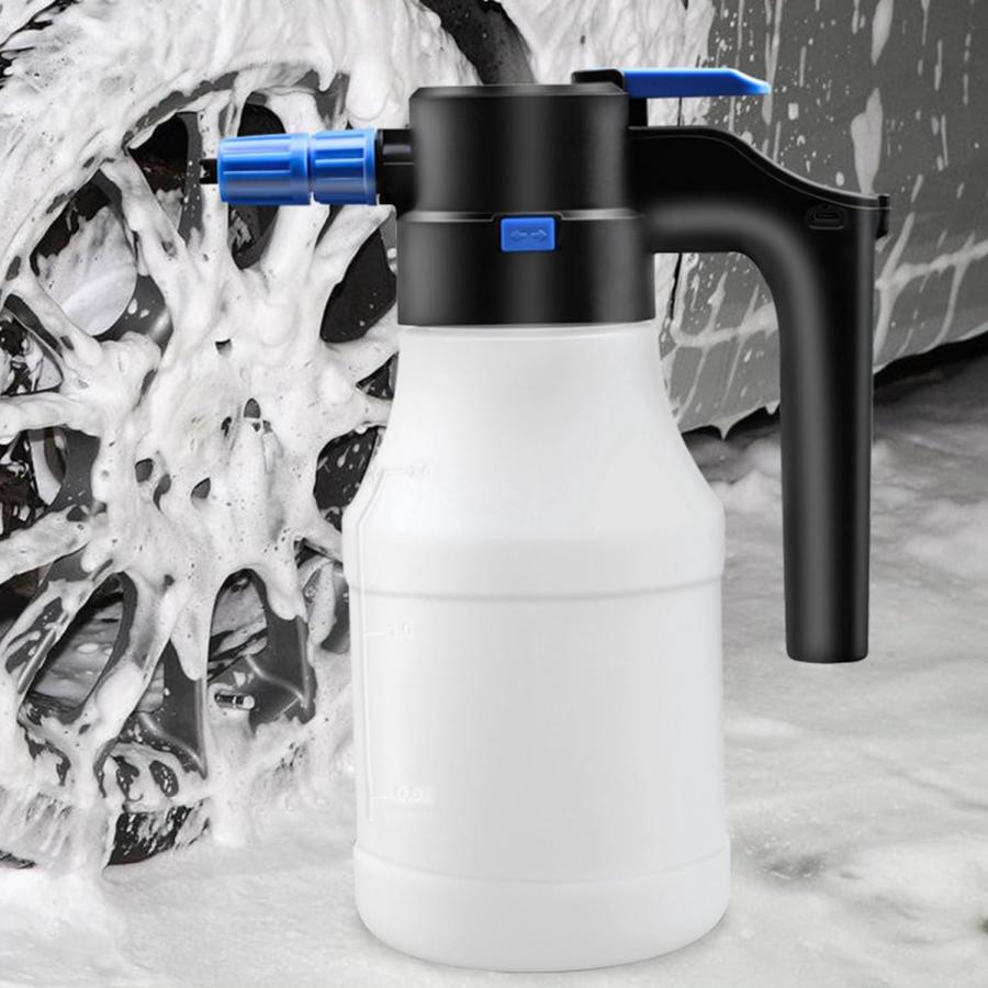 噴霧器 電動 フォームガン 電動噴霧器 洗車用 自動蓄圧式 霧吹き 1.5L