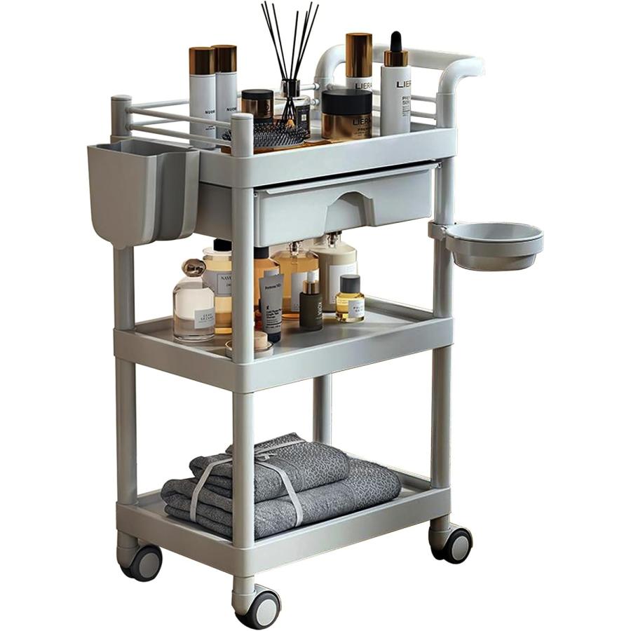 医療用カート キャスター付き 3段 回診車 引き出し付き 医療用カート