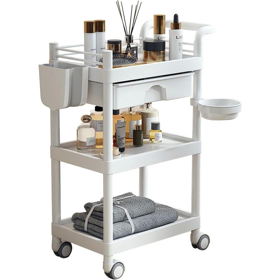 医療用カート キャスター付き 3段 回診車 引き出し付き 医療用カート