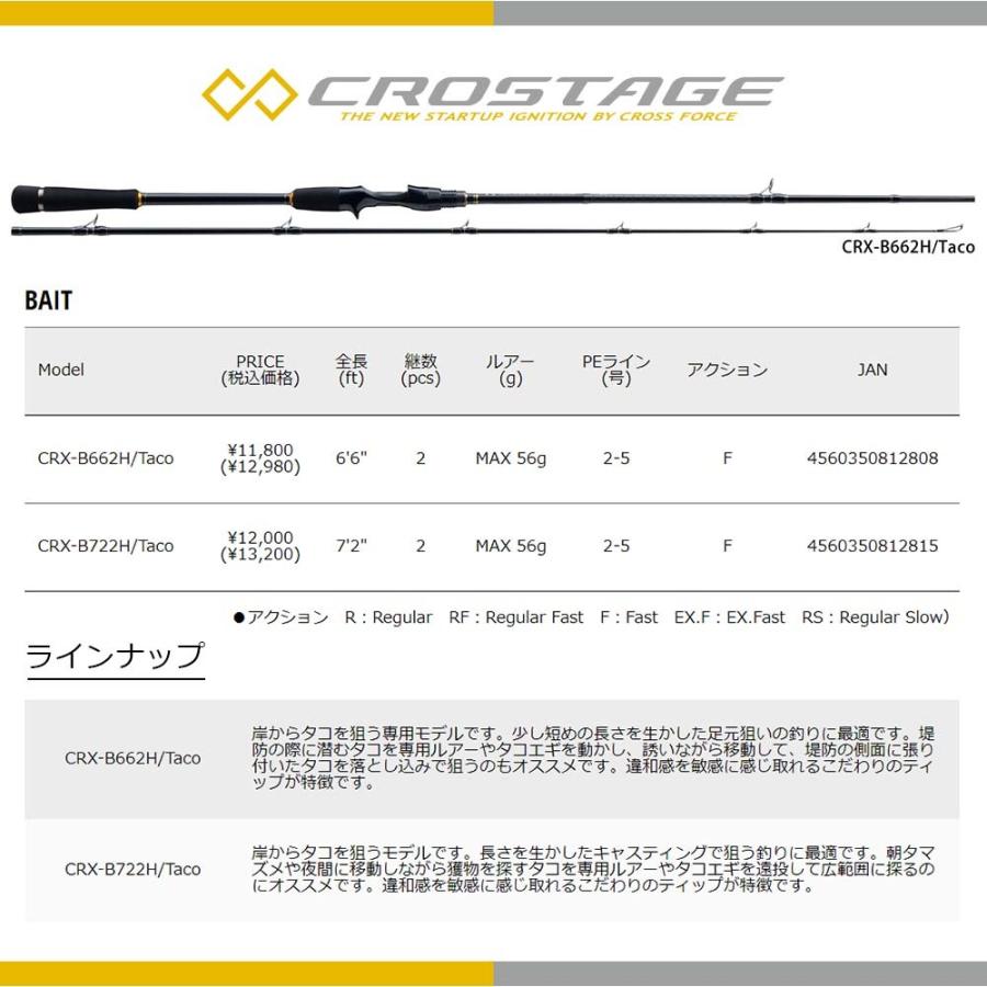 人気定番の 決算セール開催中 メジャークラフト 送料無料 釣竿 Crx S762h Taco タコ 三代目クロステージ ルアーロッド Terresrouges Com