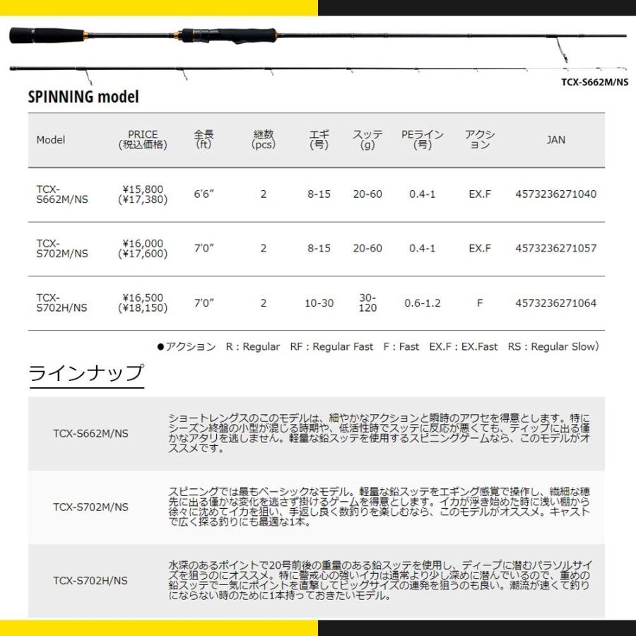 限定セール 40%OFF メジャークラフト トリプルクロス イカメタルモデル TCX-S702M/NS 釣竿 送料無料_1
