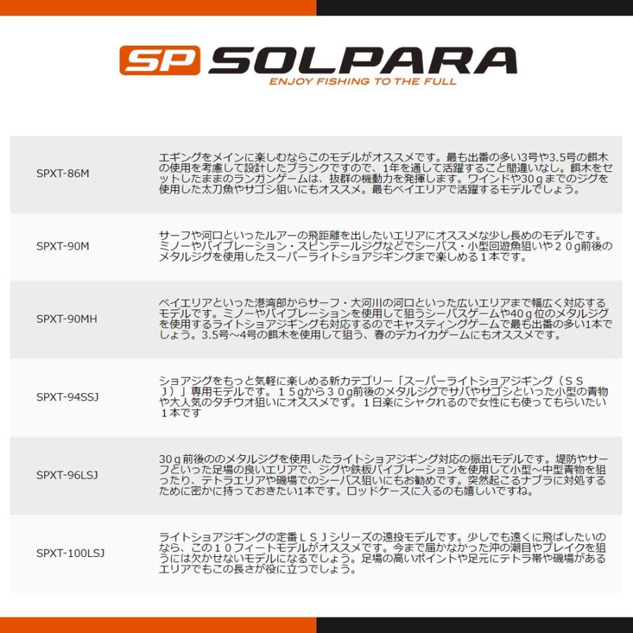 Major Craft メジャークラフト ソルパラ 振出モデル SPXT-96LSJ Major Craft メジャークラフト ソルパラ 振出モデル SPXT-96LSJ