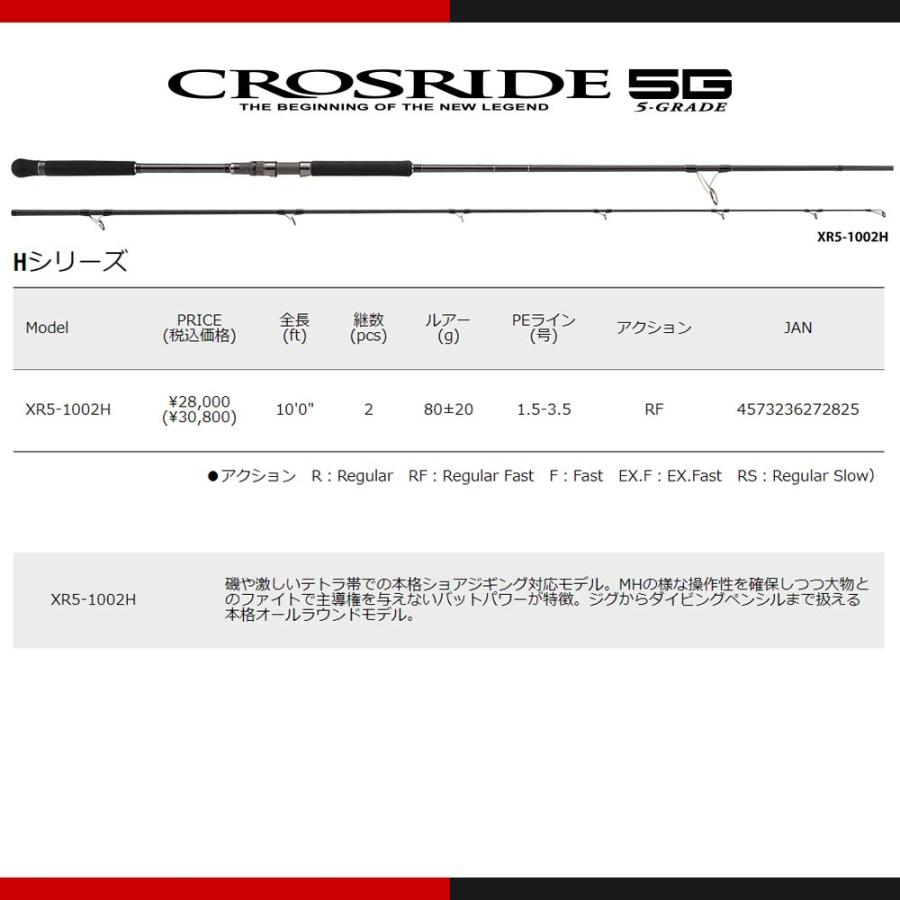 Major Craft メジャークラフト クロスライド 5G XR5-962MH 釣竿 Major Craft メジャークラフト クロスライド 5G XR5-962MH 釣竿