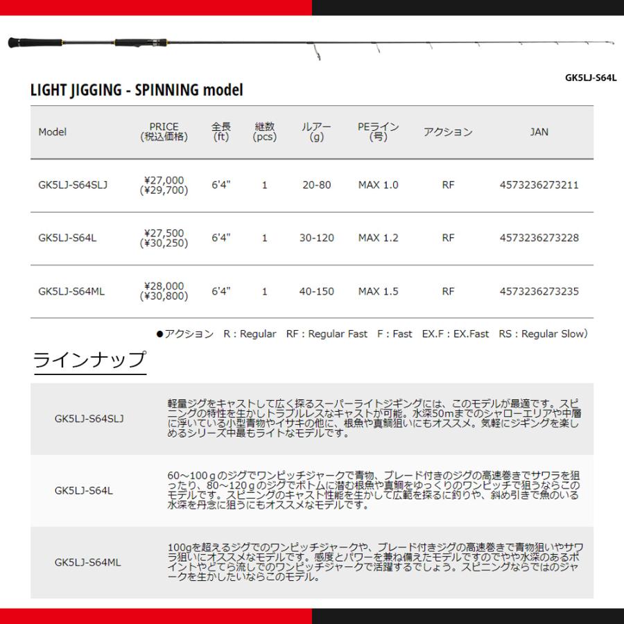 Major Craft メジャークラフト ジャイアントキリング 5G ライト Major Craft メジャークラフト ジャイアントキリング 5G ライト