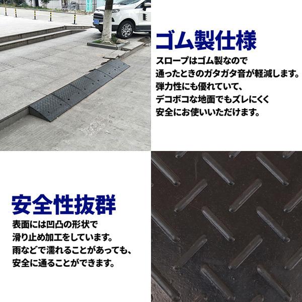 上質 段差プレート ゴム製 段差スロープ 5cm 段差 幅100cm ワイド 段差解消スロープ 屋外用 車 駐車場 滑りにくい ステップ 庭 玄関 車椅子 台車 バイク 車庫 ついに再販開始