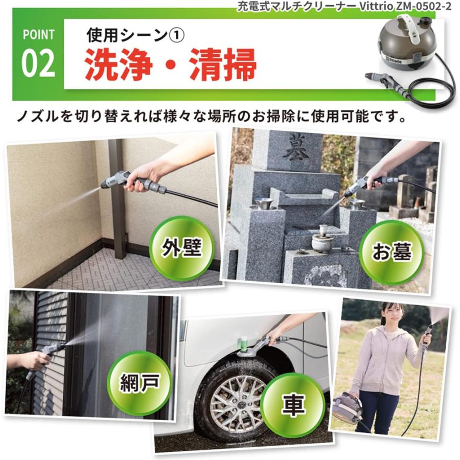 高圧洗浄機 コードレス 充電式 タンク式 家庭用 洗車 充電式高圧洗浄機