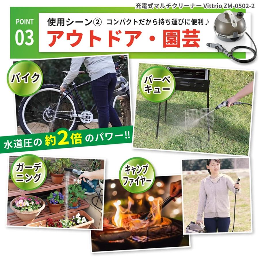 高圧洗浄機 コードレス 充電式 タンク式 家庭用 洗車 充電式高圧洗浄機