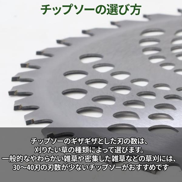 チップソー 替刃 255mm 40枚刃 10枚セット 替え刃 草刈機 草刈り機