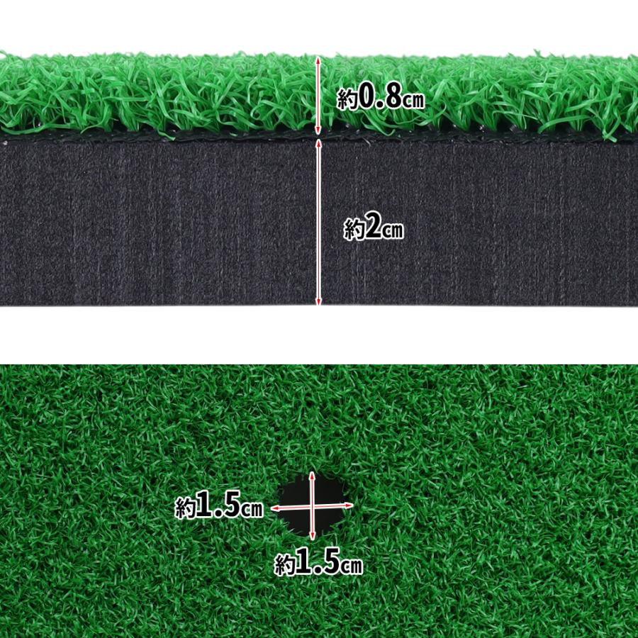 ゴルフマット ショットマット 大型 1m×2m 練習用 練習 スイング 100cm
