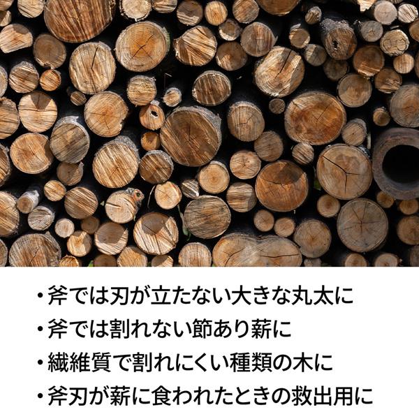 くさび 薪割り 2個セット クサビ ねじり 楔 ねじれクサビ ねじれくさび ねじりくさび 2本セット 薪割り道具｜masuda-shop｜03