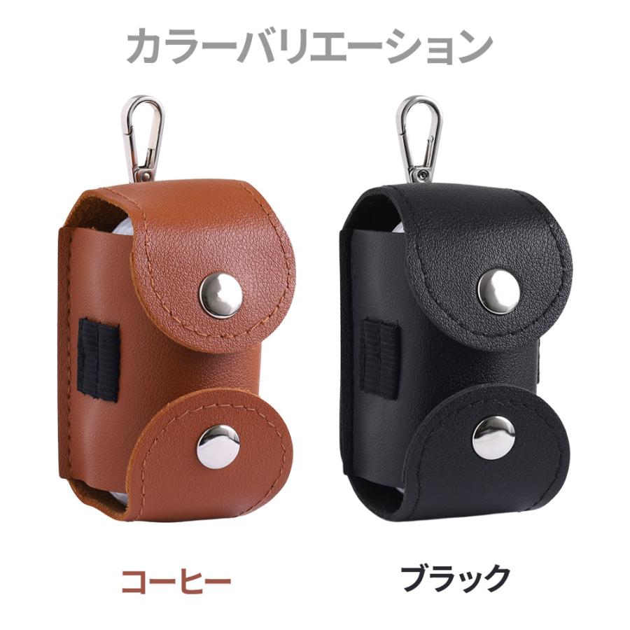 ゴルフボールケース ベルト装着 ゴルフ小物収納 2個用 ティーホルダー