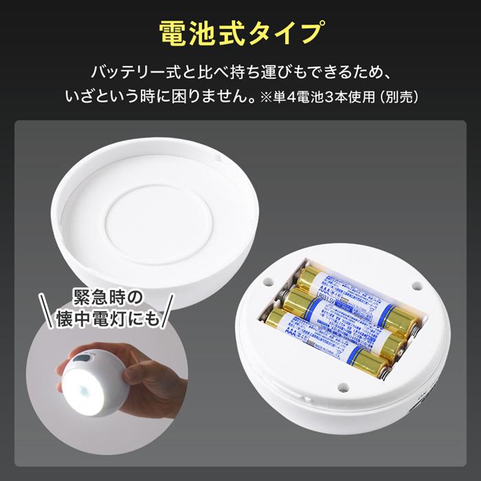 センサーライト 電池式 LED ライト 照明 懐中電灯 マグネット 人