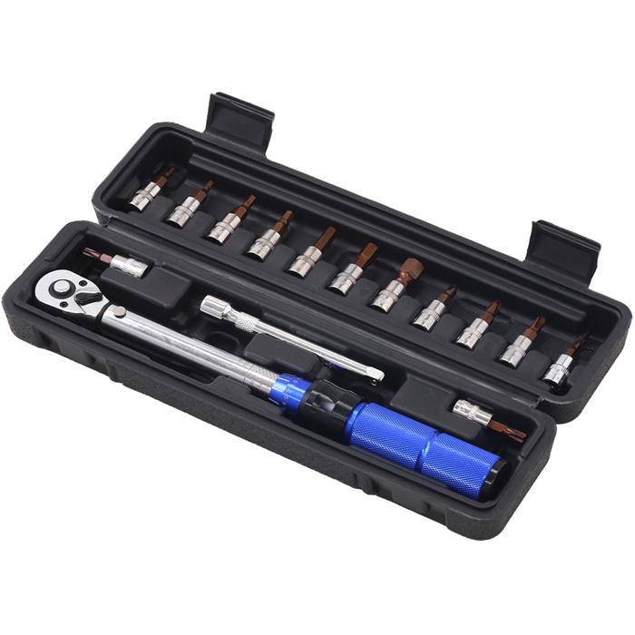 トルクレンチ セット 1/4 自転車 タイヤ交換 ラチェットレンチ 工具
