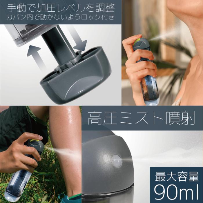 ミストスプレー 熱中症対策グッズ 冷却ミストスプレー 手動ポンプ式