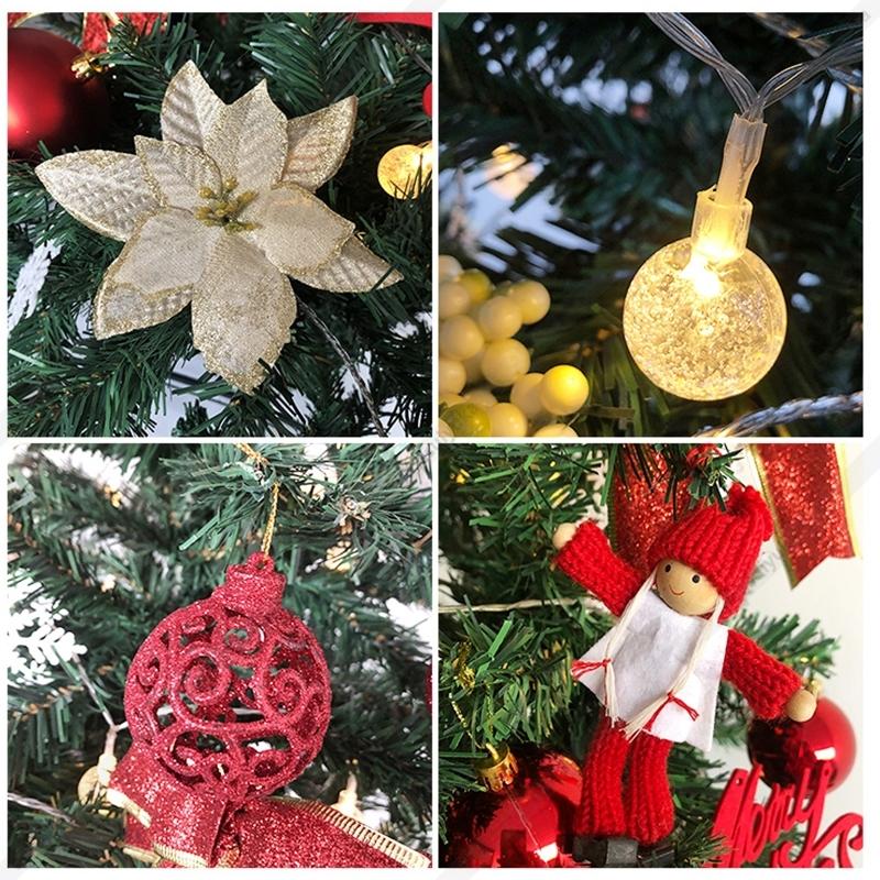 クリスマスツリー ツリー オーナメントセット オーナメント led 北欧 ボール セットクリスマス 安い 組み立て簡単 おしゃれ 150cm クリスマスツリーセット|masuiyuka|03