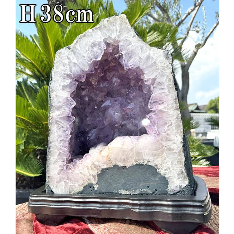 天然石 アメジスト 紫水晶 ドーム 原石 大きい クラスター 25.5kg 送料無料 鉱物 石 特大 塊 結晶 ジオード パワーストーン 置物 オブジェの画像