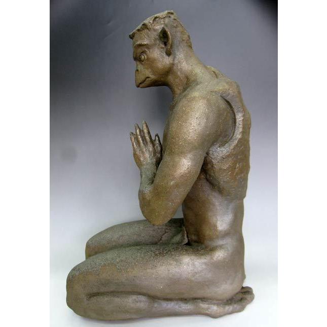 河童の置物 作家モノ 陶器 飯村わかな 陶芸 作品 河童 カッパ 置物 陶