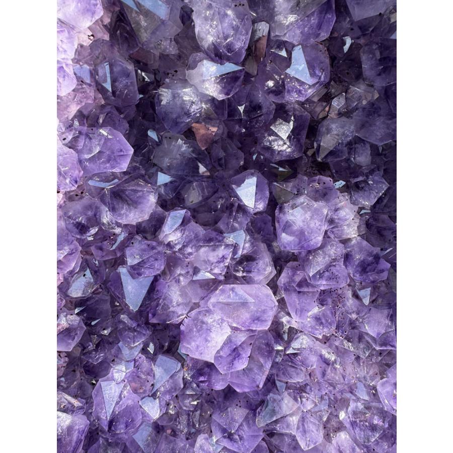 天然石 紫水晶 特大 アメジスト ドーム 原石 H81cm 送料無料 台座付き