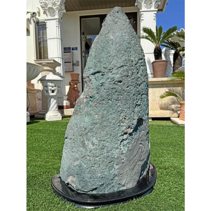 天然石 紫水晶 特大 アメジスト ドーム 原石 H81cm 送料無料 台座付き