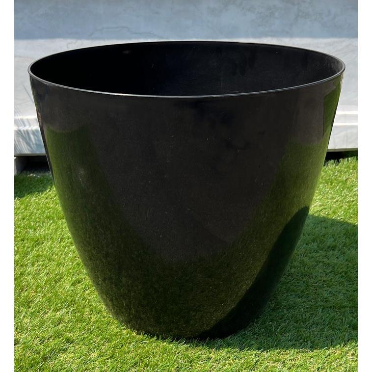 イタリア 65L プランター バイヨン 50cm 16号相当 BAYON50 大きい 軽い おしゃれ 大型 植木鉢 レッド ブラック 樹脂 観葉植物 特別セール品の画像