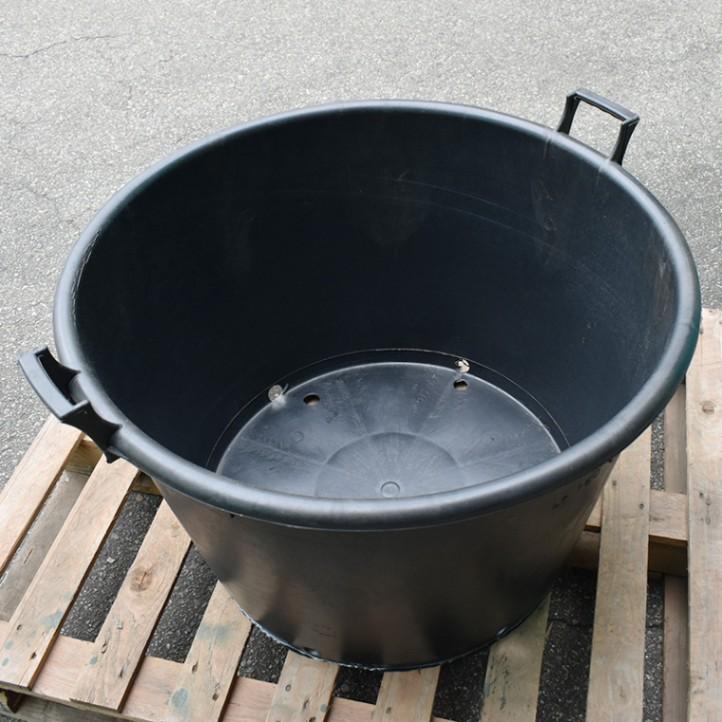 送料無料 ナーセリーポット 5個セット 26号 170L φ79cm 持ち手付 プランター 大きい 大型 特大 黒 ブラック 植木鉢 大量 まとめ 生産者 農園 業務用 プロ RP79の画像