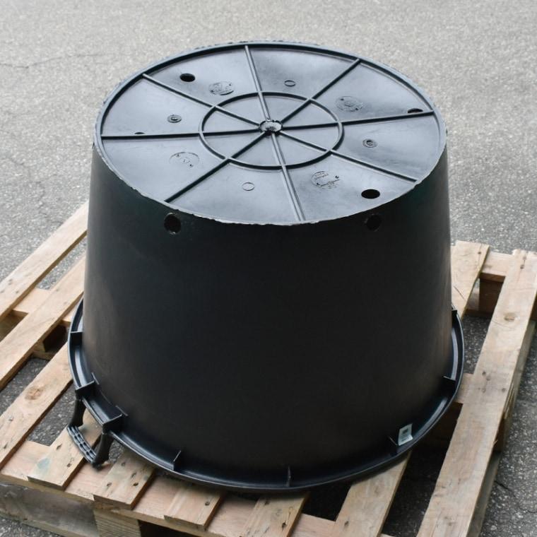 送料無料 ナーセリーポット 5個セット 26号 170L φ79cm 持ち手付 プランター 大きい 大型 特大 黒 ブラック 植木鉢 大量 まとめ 生産者 農園 業務用 プロ RP79の画像