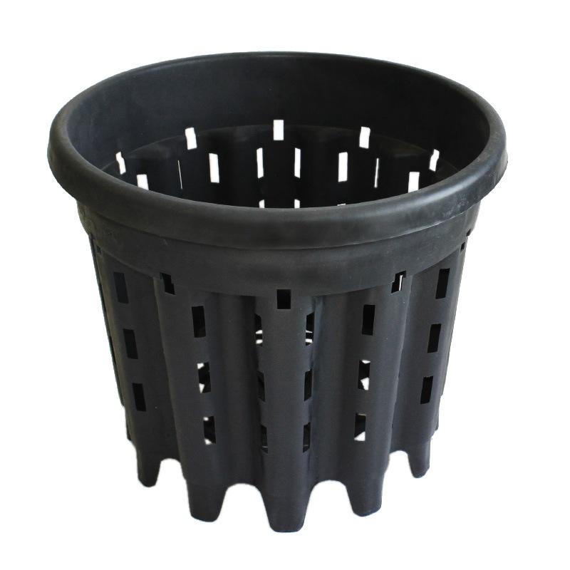 送料無料 ナーセリーメッシュポット 10個セット 15号 35L φ45cm プランタープラスチック 中型 黒 ブラック 植木鉢 大量 まとめ 生産者 農園 業務用 プロ RPV45の画像