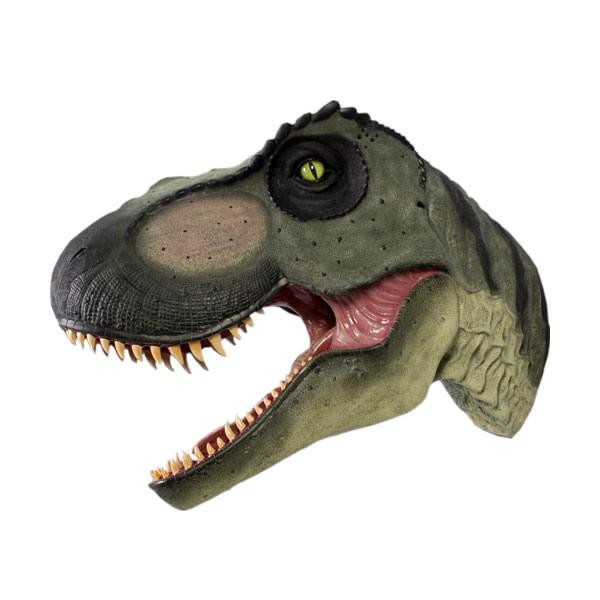 FRPアート 巨大 T-Rexの頭部 恐竜 顔 爬虫類 動物 目立つ ウォールデコ ティラノサウルス 博物館 壁飾り 装飾 3D 標本 店舗 fr110106 インテリア ディスプレイの画像
